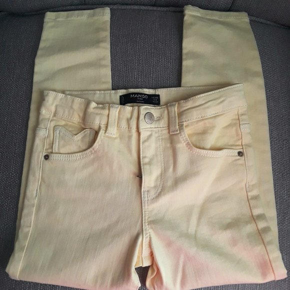 Mango Other - MANGO MNG girls skinny jeans Size5-6 yellow.